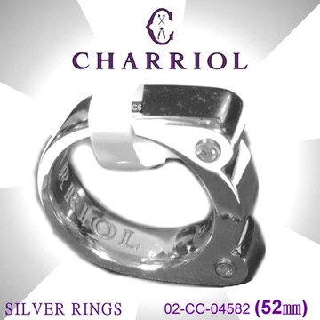 CHARRIOL夏利豪 特價品6折 Silver Ring純銀戒指 鑲4顆托帕石52㎜ C6(02-CC-04582)