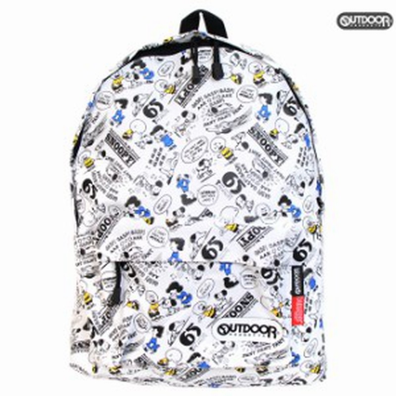 Outdoor スヌーピー Snoopy デイパック リュックサック 白 65周年記念柄 Sy704wh 6 通販 Lineポイント最大1 0 Get Lineショッピング