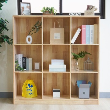 HappyLife 全實木9格書櫃 120x30x122cm Y11116