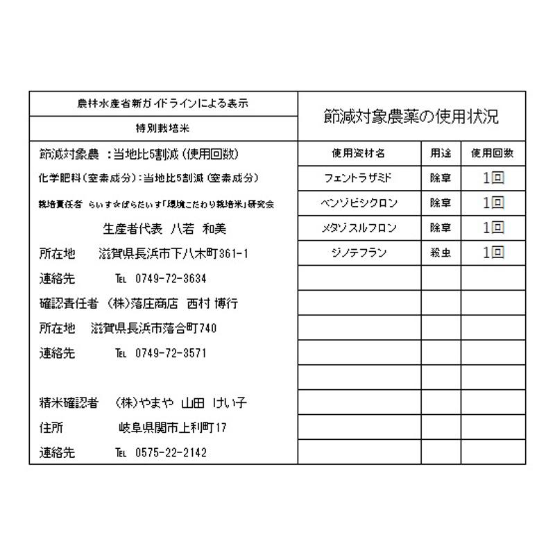 新米 米 30kg お米 玄米（5kg×真空パック6袋）減農薬 特別栽培米  夢ごこち 滋賀県産 令和5年産 精米無料 真空パック無料 送料無料