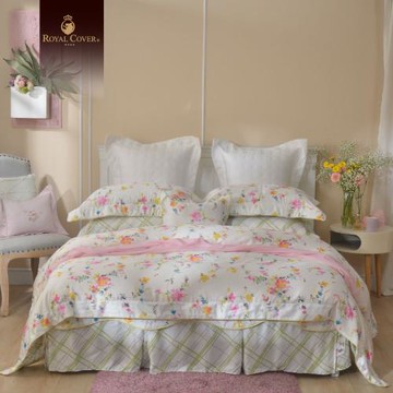 【好傢在】Royal Cover 100支天絲印花寢飾｜荷萊女神 七件式床罩組-雙人加大
