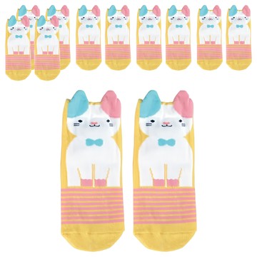 Peilou 貝柔 趣味止滑童襪 可愛立體造型 天然柔棉舒適吸汗  顏色隨機  15~18cm