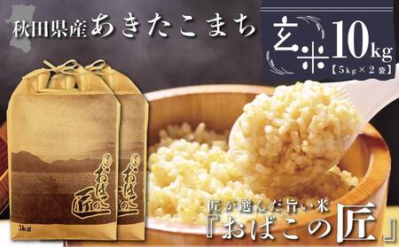 秋田県産おばこの匠あきたこまち　10kg （5kg×2袋）玄米