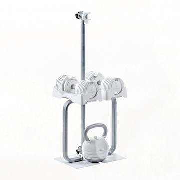 Pure Series 12.5KG(27.5LB) 美型組合(白,啞鈴,壺鈴,啞鈴架,Easy Bar) 冰河白