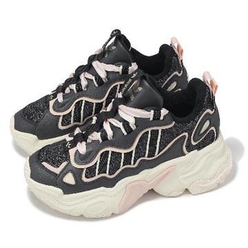 adidas 休閒鞋 Ozthemis W 女鞋 灰 粉紅 厚底 增高 老爹鞋 愛迪達 ID1439