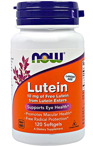 NOW Foods Lutein 10 mg - 120 Softgels
