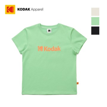 【KODAK Apparel】柯達 金惠奫同款 大Logo Askin涼感短T 女 3色(米 綠 黑) KB602003
