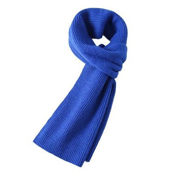 【米蘭精品】圍巾針織披肩-純色加厚直條羊駝絨針織男女配件6色74io8