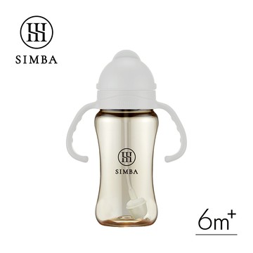 小獅王辛巴 蘊蜜鉑金PPSU防漏滑蓋學習水杯270ml(雲舞白)