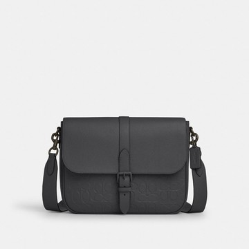 WARNER 經典 SIGNATURE 皮革郵差包