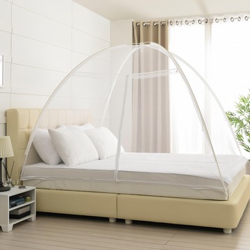 GUMDONGE 一鍵式帳篷蚊帳  白色的  雙(200 x 150 x 145 厘米)