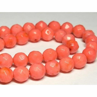 珊瑚 連販売 ピンク ラウンドカット 約7〜8mm 3000683☆