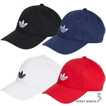 Adidas 帽子 棒球帽 刺繡 三葉草 黑/藍/白/紅 JC6023/JC6030/JC6025/JC602