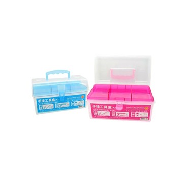 【W.I.P 台灣聯合】手提 工具盒 大 28x15x16cm /個 NO.CP3312(顏色隨機)