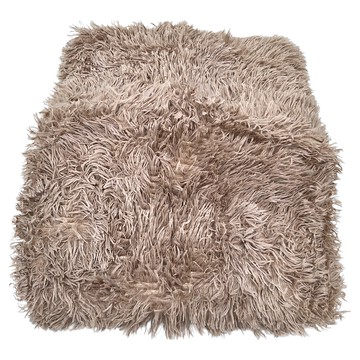 記憶海綿寵物窩 長毛絨 貓/狗通用  M  卡其棕色  1個