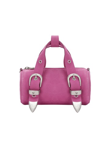 Belted Log Bag_Fuxia Nubuck