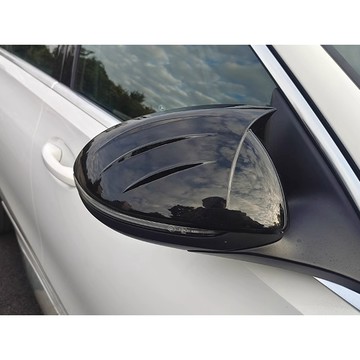 ~歐力斯~賓士 BENZ W206 C180 C200 C300 後視鏡蓋 後視鏡殼 後視鏡罩 碳纖維紋 烤漆黑 牛角款