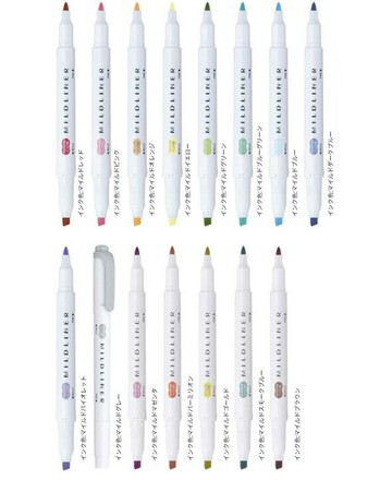 ZEBRA 斑馬 MILDLINER雙頭柔色螢光筆WKT7