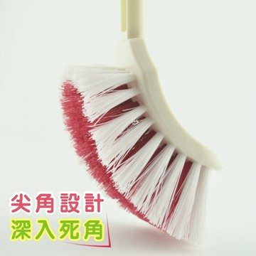 潔廁巧手~ 巧巧日式小曲柄廁刷 / 馬桶刷 廁所刷 洗廁刷 地板刷 角落刷 浴廁清潔   B2725   139百貨