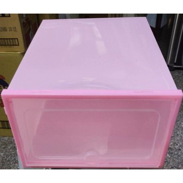 DIY組裝掀蓋式鞋盒(小) 翻蓋女款翻蓋抽屜鞋盒 收納盒 透明鞋盒
