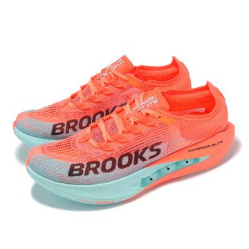 Brooks 競速跑鞋 Hyperion Elite 5 男鞋 橘 藍 碳板 緩衝 路跑 運動鞋 1000491D681
