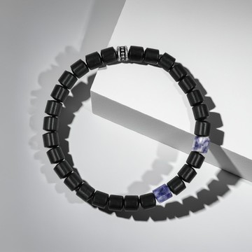 島嶼Island | 鬼島之空 x 黑檀木手鍊(藍點石/碧玉) 天然水晶礦石