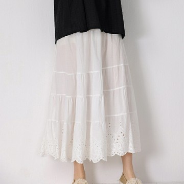 【巴黎精品】現貨+預購 女半身裙A字裙網紗裙長裙百褶裙子大碼洋裝休閒大尺碼女裝-甜美純色拼接3色a1ed79