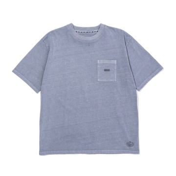 日本限定 POLER PRM PIGMENT DYE TEE 日式染洗仿舊 TEE / 口袋TEE / 灰藍色