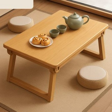【匠俱】便捷床上電腦桌 簡約可折疊茶臺小桌子 60x40x33cm(可摺疊桌 床上榻榻米桌必備)