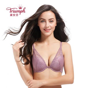 黛安芬性感蕾絲深V小胸聚攏調整型文胸E001635