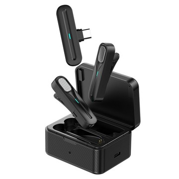DX01新款無線領夾麥克風2.4G直播設備ENC降噪雙向監聽充電倉【宜家良品百貨】