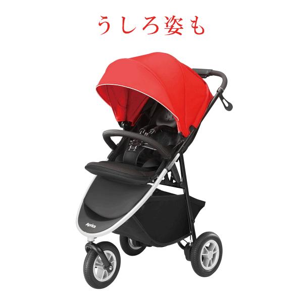 A形 背面式 生後1ヶ月〜3歳頃まで アップリカ スムーヴAB Aprica smooove AB 3輪バギー