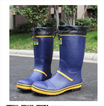 【滿500出貨】大促銷！先到先得~男款高筒鋼頭防砸安全雨鞋橡膠勞保防滑耐磨雨靴春季水鞋
