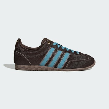Adidas 愛迪達 Japan W [JS4028] 女 運動休閒鞋 復古鞋 德訓鞋 馬毛 深咖啡 藍