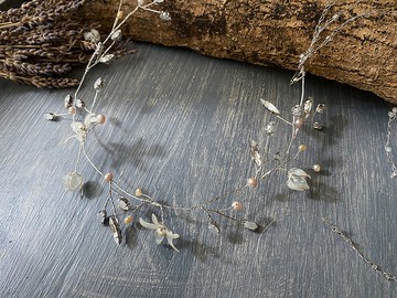 新娘飾品 綻放 春露茱芽 水晶天然淡水珍珠款髮帶