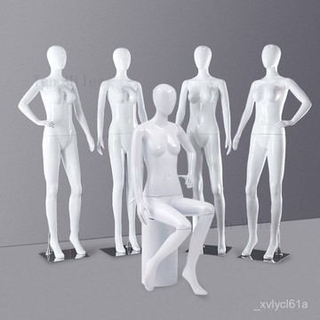 【宅配免運】高檔烤漆女亮白模特全身道具人體模特內衣內褲展示服裝女裝模特兒 假人模特兒 發泡模特兒 半身模特兒