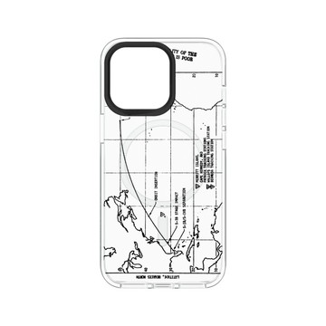 犀牛盾Clear (MagSafe 兼容)防摔背蓋手機殼 【獨家設計款】 - 火箭軌跡 (Black