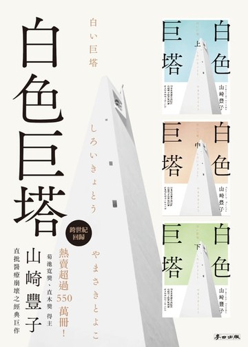 【電子書】白色巨塔（日本社會派小說巨匠山崎豐子跨世紀回歸．直批醫療崩壞之經典巨作．上中下三冊不分售）