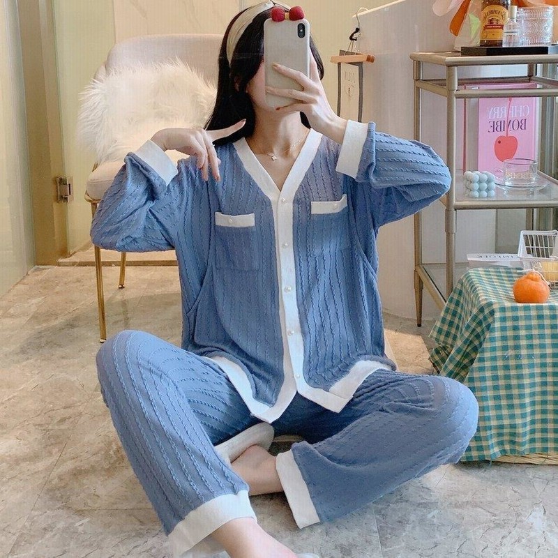 マタニティパジャマ授乳服授乳口付き春夏秋冬長袖マタニティーパジャマ綿産前 産後セット妊娠上下セットルームウェア部屋着ママ2点パジャマ 通販 LINEポイント最大GET LINEショッピング マタニティ パジャマ 授乳口付き