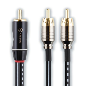 【促銷】川木 RCA 一分二 2RCA【M20】蓮花一分二 音頻線 功放 喇叭 音頻輸出 蓮花頭 RCA 低音炮線