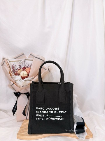 美國代購????台灣現貨 MJ 帆布字樣托特 手提斜背包