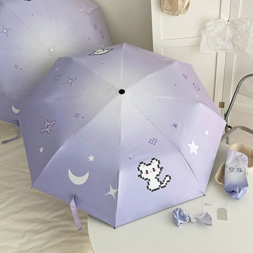 臺灣/🌸雨傘 折疊傘 遮陽傘 自動雨傘全自動雨傘黑膠可愛防曬紫外線遮陽傘學生摺疊晴雨ins兩用太陽傘