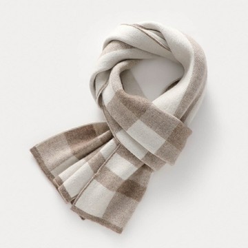 現貨+預購 圍巾羊毛披肩-時尚格紋拼色圍巾男女配件7色74jr21【獨家進口】【米蘭精品】