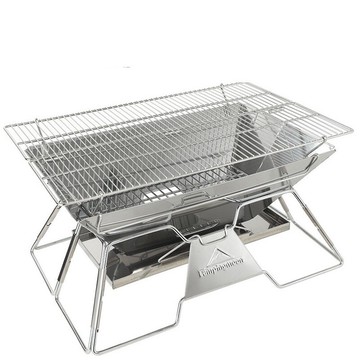 CAMPINGMOON大號折疊 燒烤爐 不鏽鋼烤肉爐 燒烤架BBQ 烤箱烤網