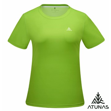 【ATUNAS 歐都納】女循環酷涼節能抑菌短袖T恤A1TS2604WC綠