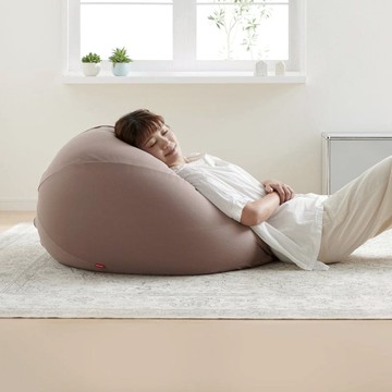 洋蔥式可拆洗懶骨頭沙發椅(針織布款)-80L-多色可選 摩卡