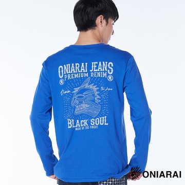 鬼洗 BLUE WAY –現代潮流一代目鬼薄長TEE(藍)