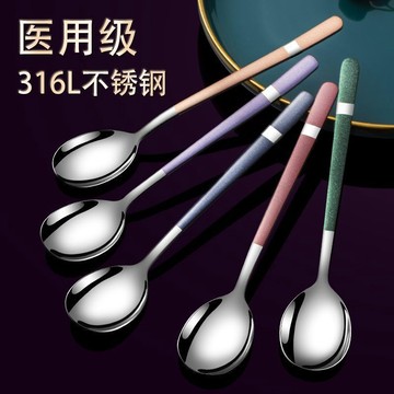【臺灣出貨】熱銷推薦~西瓜勺316L不銹鋼勺子家用長柄創意小湯湯匙調羹喫飯批髮
