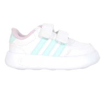 ADIDAS BREAKNET 3.0 CF I 女小童運動休閒鞋-運動 休閒 JS3677 白淺綠粉