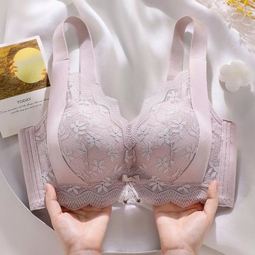 內衣女小胸聚攏無鋼圈平胸專用顯大收副乳防下垂不空杯上托文胸罩